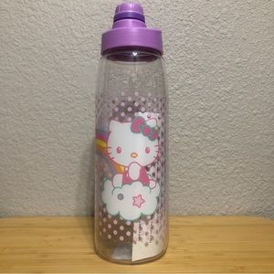 Hello Kitty Purple Polka Dot Rainbow Cloud Tumbler